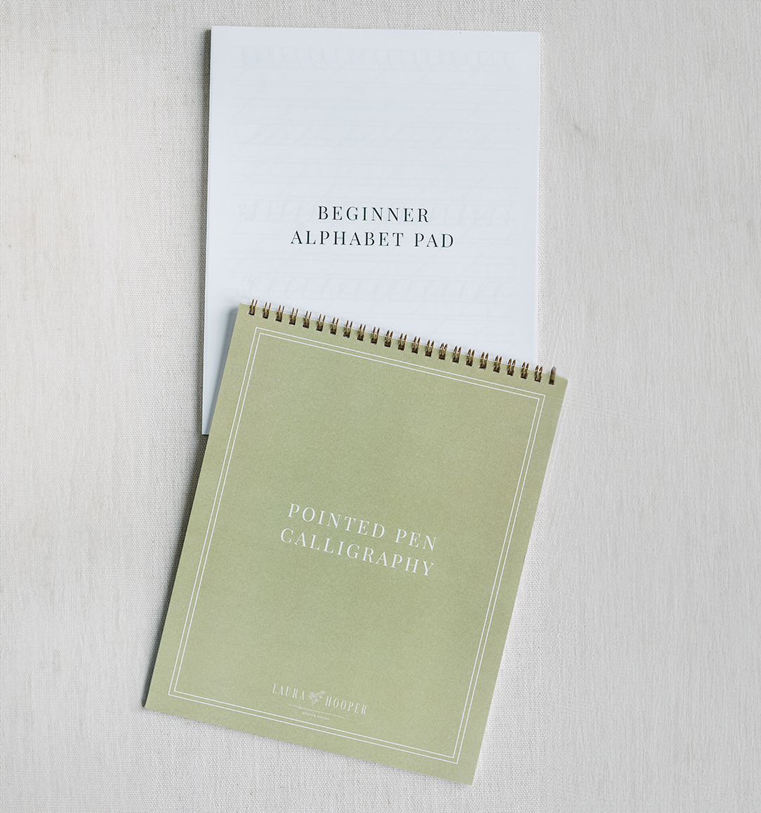Calligraphy Workbook Bundle: Workbook + Alphabet Pad