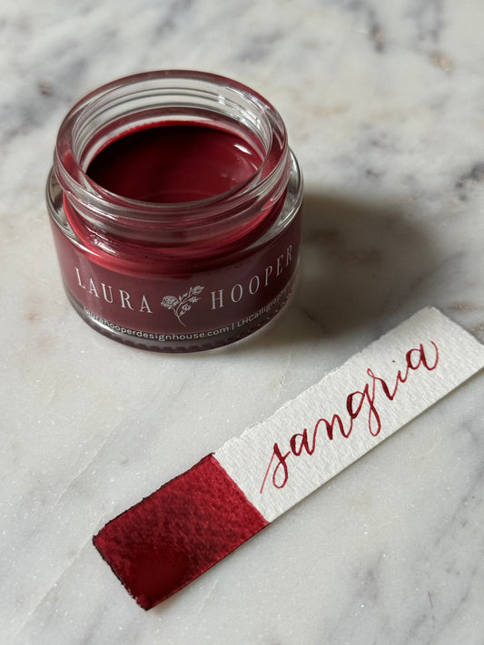 Sangria Calligraphy Ink