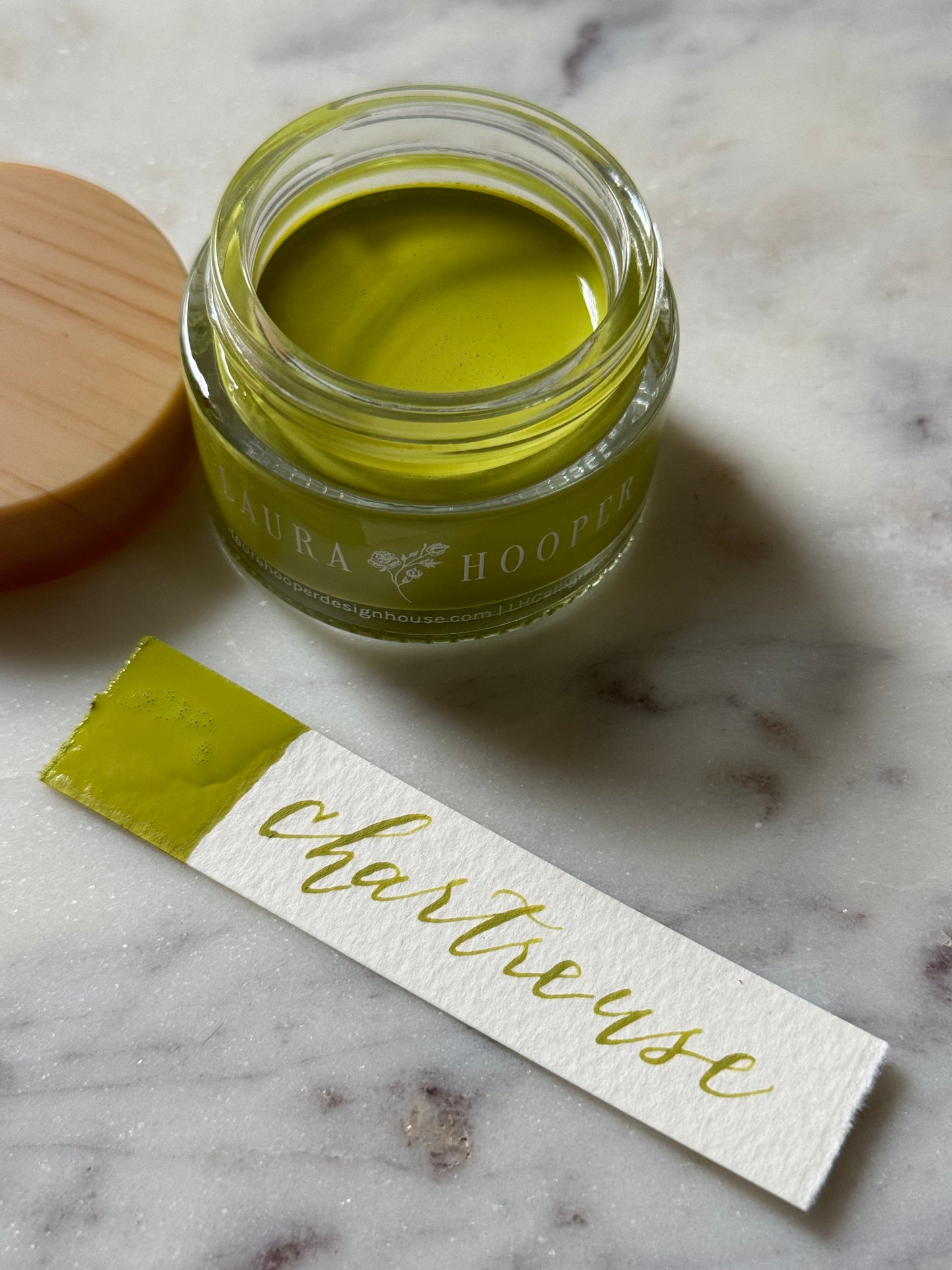 Chartreuse Calligraphy Ink