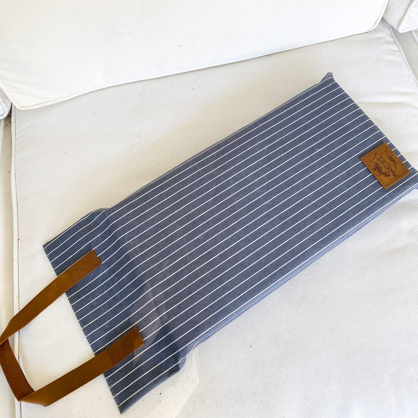 Chambray Stripe Garden Kneeling Pad