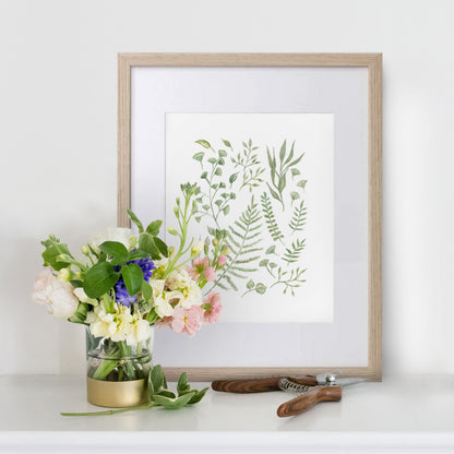 Fern Leaves Print