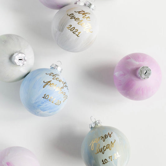 Hand Painted Ceramic Christmas Ornament